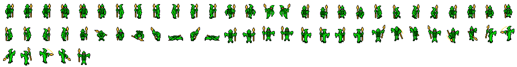 Wind Mage · sprite sheet